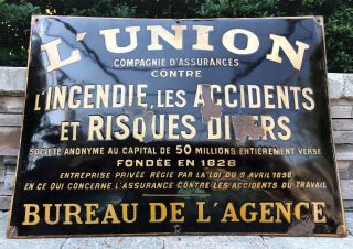 Vintage French Insurance Company Advertising Poster