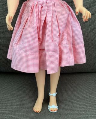 Vintage Ideal Doll MISS REVLON VT - 18 in Pink Dress WITH EARRINGS 3