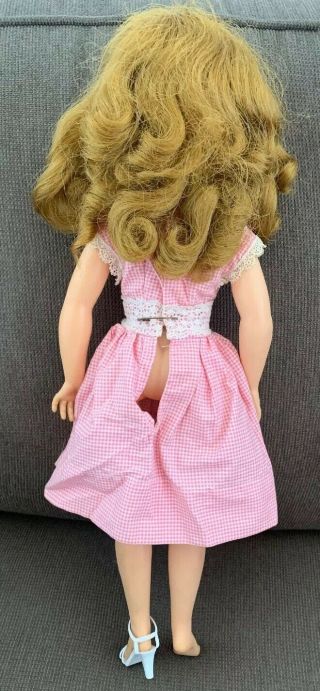 Vintage Ideal Doll MISS REVLON VT - 18 in Pink Dress WITH EARRINGS 5