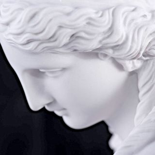 Marble Bust Purity,  Classical Sculpture,  Gift,  Art,  Ornament.