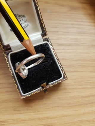 104 Antique Art Deco Silver Marcasite ring READ DESCRIPT 6