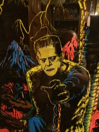 Vintage blacklight poster 1975 Frankenstein 2