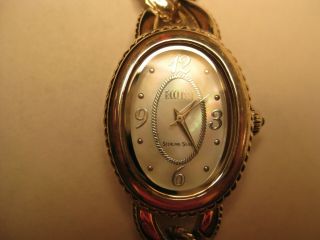 Vintage Ecclissi Sterling Silver Quartz Link Watch 7 "