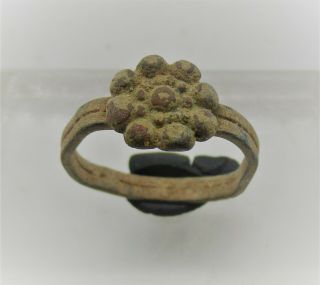 British Detector Finds Ancient Bronze Ring With Floral Design