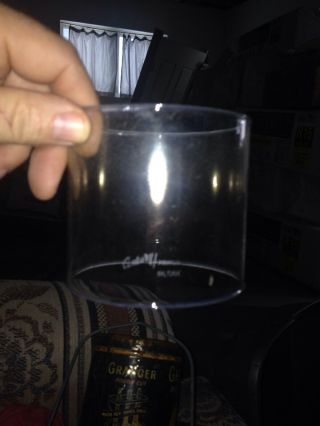 VINTAGE CENTURY PRIMUS LANTERN CLEAR GLASS GLOBE 3 - 7/8 