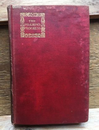Antique Book The Pilgrims Progress By John Bunyan C1900/shane’s Castle School