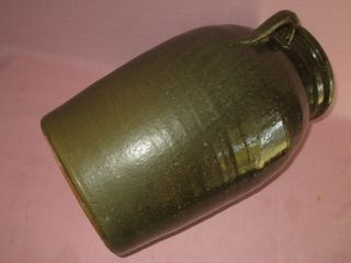 Antique 19th C Southern Stoneware Redware Alkaline Glaze 4 Gal Georgia Jar Crock 7