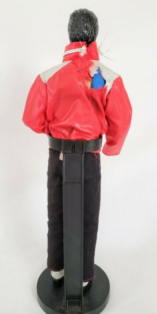 Vintage MJJ Production 1984 Michael Jackson Beat It Doll Stand Glittering Glove 4