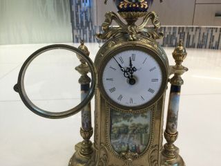 Ornate Imperial Antique clock made in Italy 4