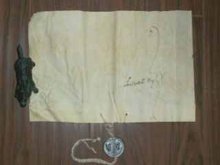 RARE Intact Papal Bull of Pope LEO XIII on Parchment w/ Bulla,  Dated 1893 6