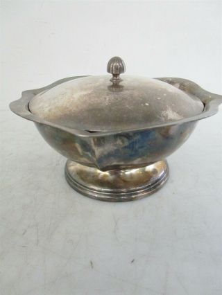 Wwii Era Usn Us Navy Reed & Barton 3610 Silver Soldered Dish Silverplate