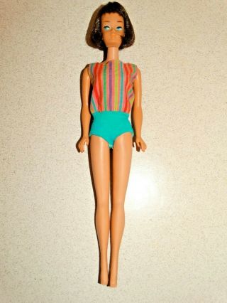 Barbie: VINTAGE Brunette AMERICAN GIRL Bend Leg BARBIE Doll 2