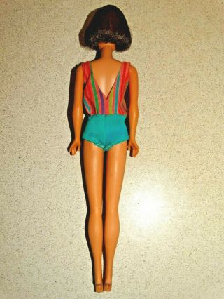 Barbie: VINTAGE Brunette AMERICAN GIRL Bend Leg BARBIE Doll 6