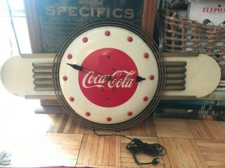 Antique 1940s Coca Cola Kay Display Clock Coke Advertising