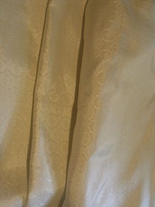 Drapes Curtains PAIR Vintage Mid Century White Pinch Pleated Fiberglass? Shiny 2