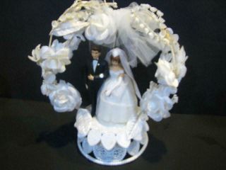 Vintage Wedding Cake Topper 1960 