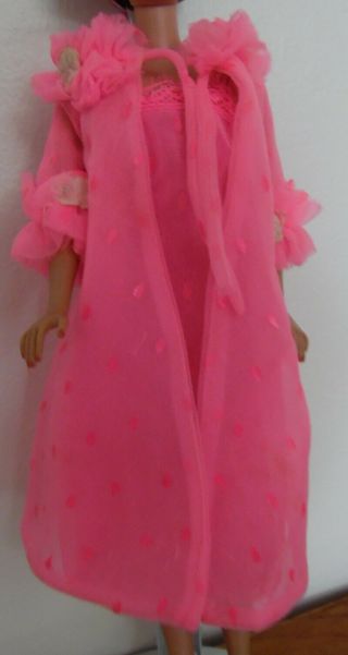 Barbie Vintage Dreamy Pink Nightgown And Robe No Doll