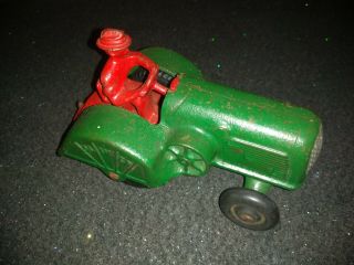 Antique Cast Iron Hubley Oliver Orchard Farm Tractor No Res