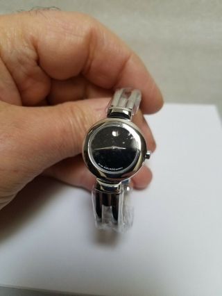 Movado Museum Black Dial Stainless Steel Ladies Watch 84.  A1.  809.  A Pre - Owned