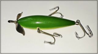 South Bend 910 Best O Luck Weighted Underwater Minnow Lure In Greenback 1930s 2