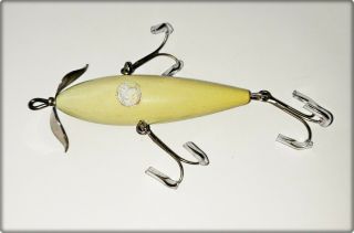 South Bend 910 Best O Luck Weighted Underwater Minnow Lure In Greenback 1930s 3