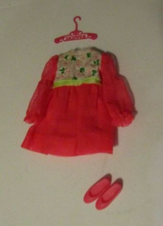 Vtg Barbie Skipper Doll Outfit 1731 Budding Beauty 1970
