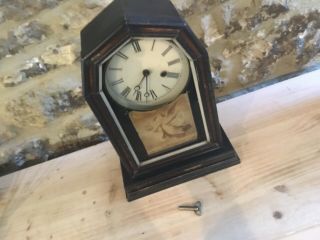 19th Century Antique E Pluribus Unum Pendulum Mantel Clock