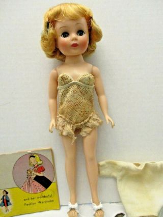Vintage 1958 American Character Toni 10 Inch Doll Blonde Book Outfit
