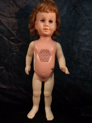 Vintage 1960 Chatty Cathy Doll Blue Eyes/red Hair String Intact/non - Talking