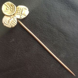 Antique Gold Coin Mounted Stick Pin.  Gold Stater 