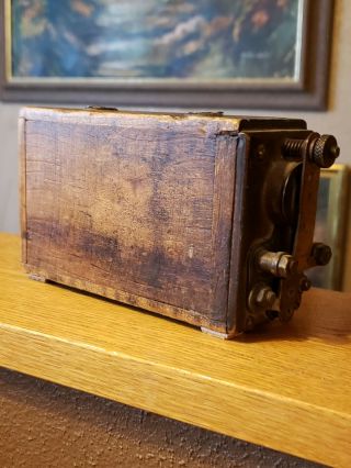 Rare Antique Model T Ford Car Truck Kw K - W Ignition Spark Coil Wood Box Display