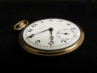 Antique BARCLAY POCKET SWISS WATCH 12s PW & S 7J Adjusted WADSWORTH Parts Repair 2