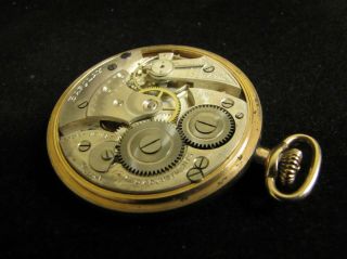 Antique BARCLAY POCKET SWISS WATCH 12s PW & S 7J Adjusted WADSWORTH Parts Repair 6