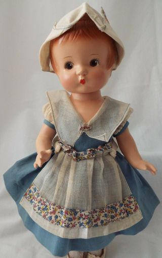 Vintage Dutch Girl Outfit For Effanbee 11.  5” Patsy Jr Patsykins Composition Doll