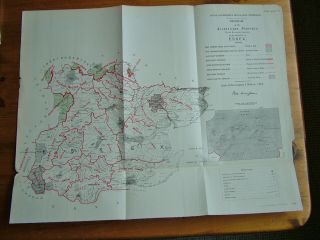 Rare - Essex Antique Ordnance Survey Poor Law Map 1888.  Robert Owen Jones