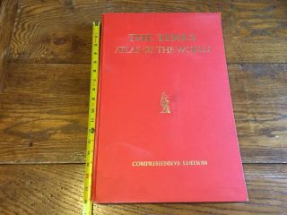 1967 The Times Atlas Of The World Comprehensive Edition Color Maps Print London