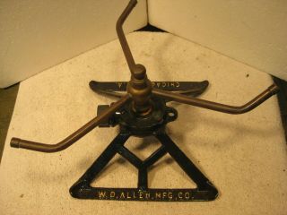 Antique W.  D.  Allen Co.  Brass And Cast Iron Lawn Sprimkler