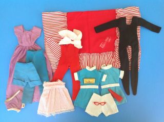 Vintage Tammy Doll Clothing/bedspread/playsuit/jumpsuit From The 1960 