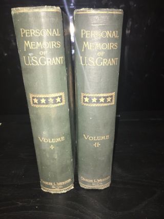 Antique Personal Memoirs Of U.  S.  Grant - Two Volumes: 1885 - 1886