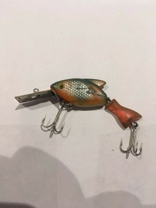 Heddon? Vintage Firetail Fishing Lure Very Rare Color Pattern