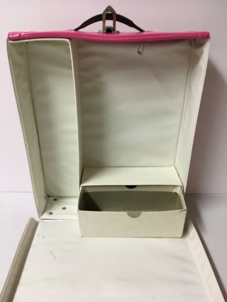 Vintage 1968 Mattel The World of Barbie Pink Doll Case 4