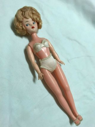 Vintage Fashion Doll With Panties,  Plastic Bra & Shoes