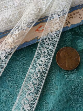Wow Very Fine French Antique Lace Val Trim 3,  Yards Intricate Dolls