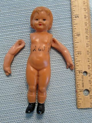 Antique Vintage American Celluloid Doll 5 "