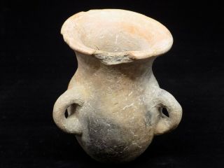 Pre - Columbian Mayan Effigy Clay Pot,  Central America 3