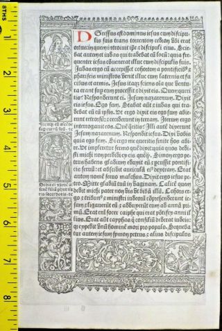 Lg,  medieval BoH,  Miniature,  deco Border,  Jesus is arrested,  Simon Vostre,  c.  1512 2