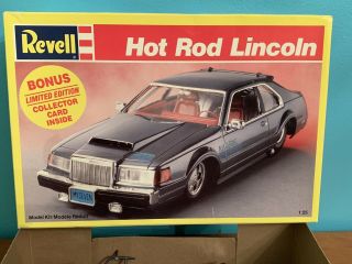 Revell Hot Rod Lincoln Mark Vii Plastic Model Kit With Collector Card