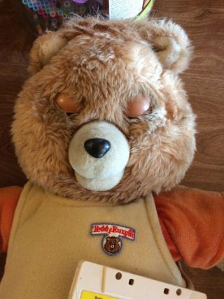 Vintage 3rd Generation Animated Teddy Ruxpin 1985 Worlds of Wonder Parts/Repair 2
