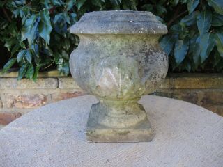 Small Antique Marble Stone Garden Urn 30 Cm High (302)