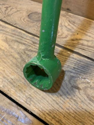 Vintage Antique John Deere 2 cyl Tractor Implement Farm Wrench Tool Paint 3